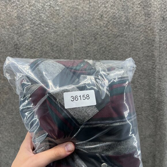 Wrangler Shirt Mens 2XL Red Stripes Pearl Snap Tall Western Brush Popper Cowboy - Picture 10 of 10